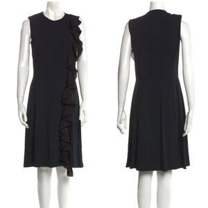 🖤 Altuzarra Black Sleeveless Dress with Ruffle Detail – Size 4 – Livinia 🖤